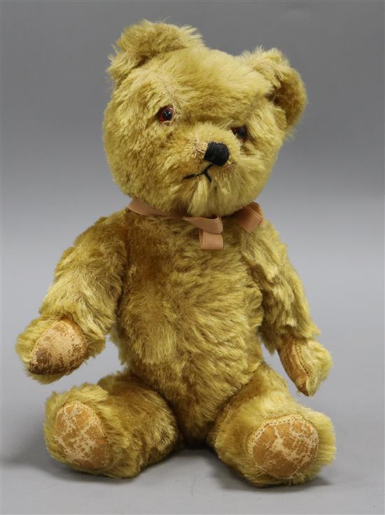A Harwood Sleaford teddy bear, Willie Wonka, c.1950s,